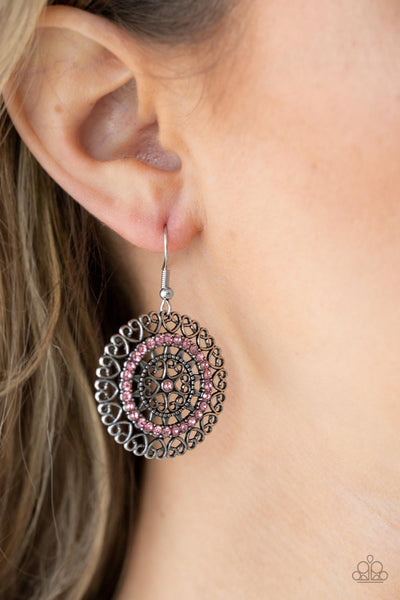 Paparazzi Accessories Fairytale Finale - Pink Earrings 
