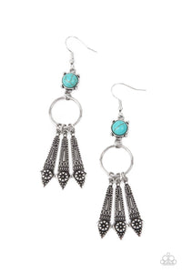 Paparazzi Accessories Prana Paradise - Blue Earrings