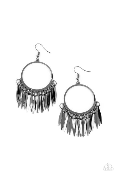 Paparazzi Accessories  ​Radiant Chimes - Black Earrings 