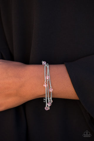 Paparazzi Accessories Shine Brightly - Pink Bracelet 