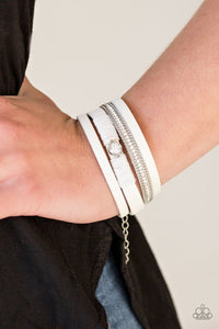 Paparazzi Accessories Catwalk Craze - White Bracelet 