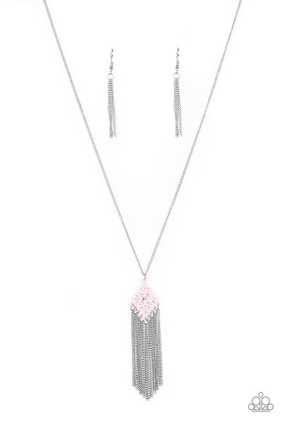 Paparazzi Accessories Color Me Capricious - Pink Necklace & Earrings 