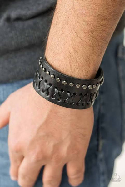 Paparazzi Accessories Recklessly Rebel Black Urban Bracelet