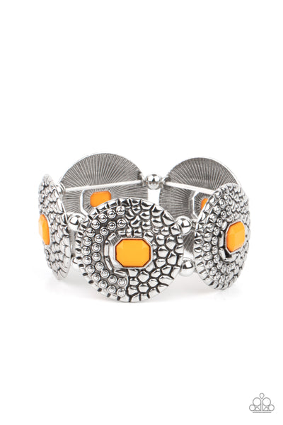 Paparazzi Accessories Prismatic Prowl - Orange Bracelet 