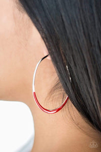 Paparazzi Accessories So Seren-DIP-itous - Red Earrings 