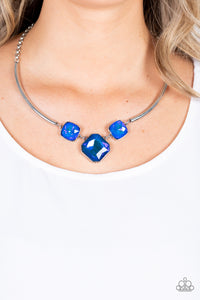 Paparazzi Accessories Divine IRIDESCENCE- Blue Necklace & Earrings