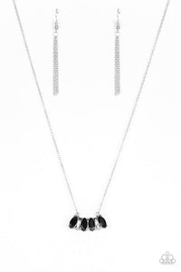 Paparazzi Accessories Deco Decadence- Black Necklace & Earrings