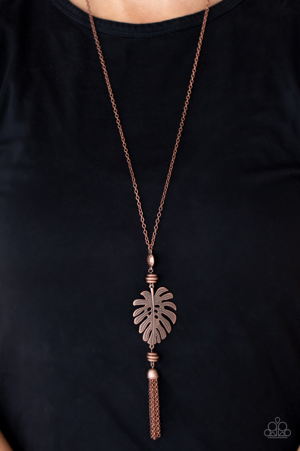 Paparazzi Accessories Palm Promenade - Copper Necklace & Earrings
