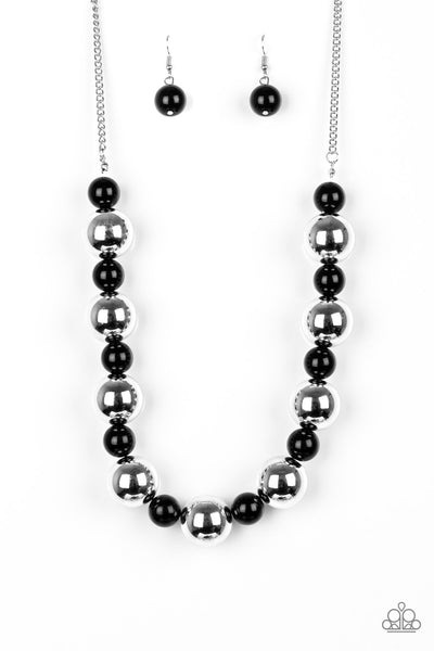 Paparazzi Accessories Top Pop - Black Necklace & Earrings 