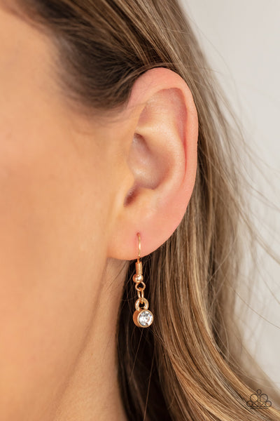 Paparazzi Accessories Full Of Faith - Gold Necklace & Earrings