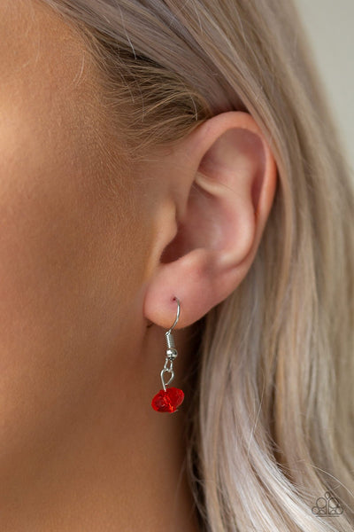 I Want To Sea The World-Red Necklace and Earring