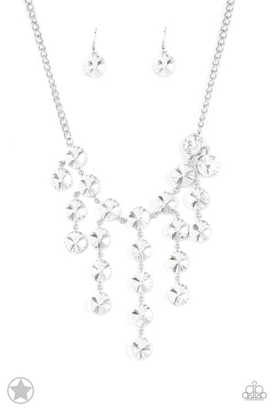 Paparazzi Accessories  Spotlight Stunner White Necklace and Earrings