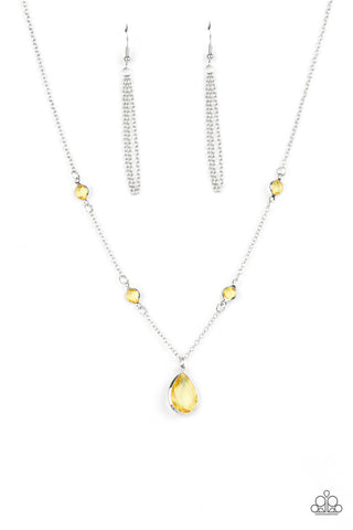 Paparazzi Accessories Romantic Rendezvous - Yellow Necklace & Earrings