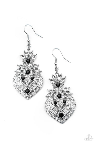 Paparazzi Accessories Royal Hustle - Black Earrings 