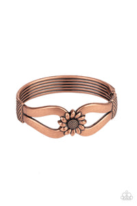 Paparazzi Accessories Let A Hundred SUNFLOWERS Bloom - Copper Bracelet