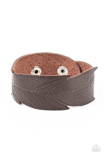 Paparazzi Accessories Whimsically Winging It - Brown Bracelet