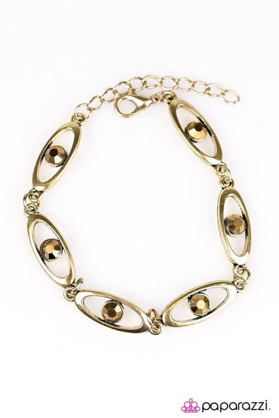 Paparazzi Accessories Starry Eyed - Brass Bracelet 