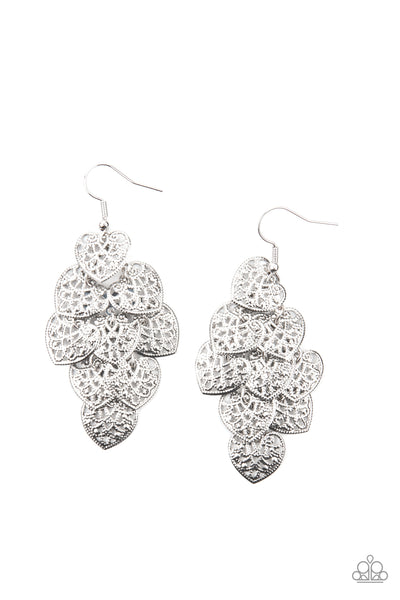 Paparazzi Accessories Shimmery Soulmates - Silver Earrings 