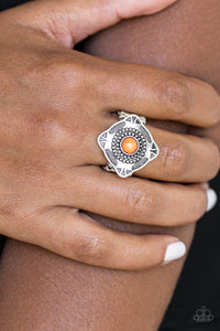 Paparazzi Accessories Four Corners Fashion - Orange Ring