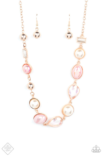 Paparazzi Accessories Nautical Nirvana - Rose Gold Necklace & Earrings 
