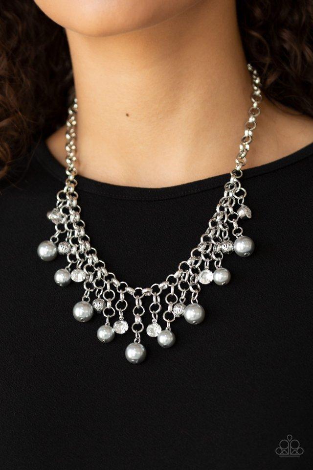 Paparazzi Accessories HEIR-headed - Silver Necklace & Earrings 