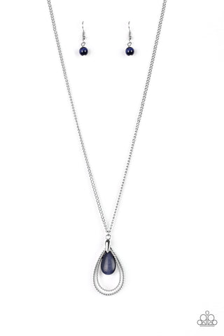 Paparazzi Accessories Teardrop Tranquility - Blue Necklace & Earrings
