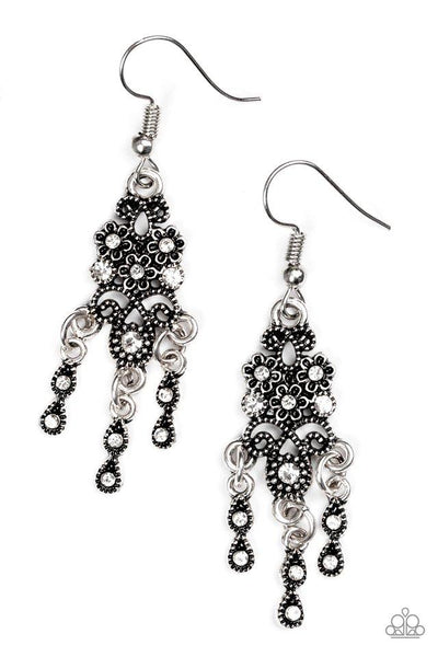 Paparazzi Accessories Spring Bling - White Earrings