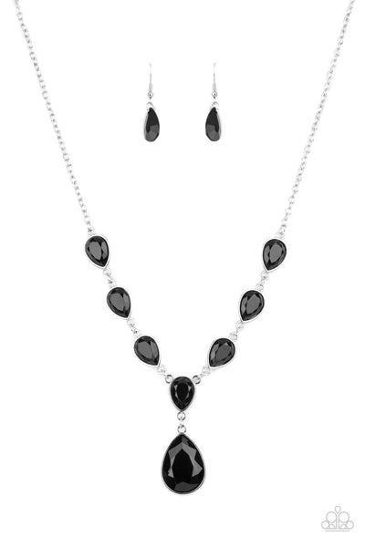 Paparazzi Accessories  Party Paradise - Black Necklace & Earrings 