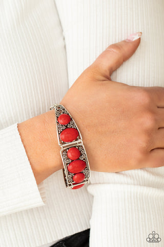 Paparazzi Accessories Southern Splendor - Red Bracelet 