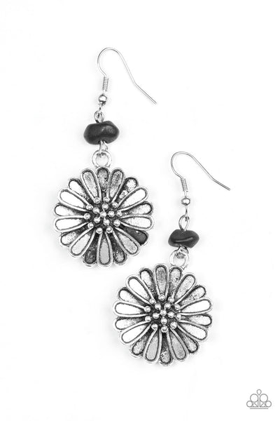 Paparazzi Accessories Prairie Garden - Black Earrings 