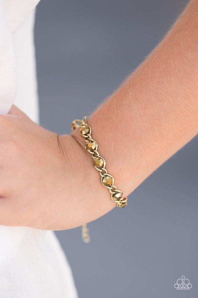 Paparazzi Accessories Last GLAM Standing - Brass Bracelet 