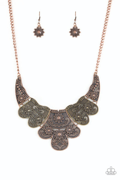 Paparazzi Accessories Mess With The Bull Multi Necklace & Earrings 