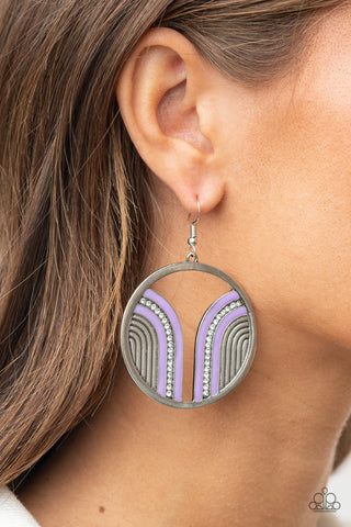 Paparazzi Accessories Delightfully Deco - Purple Earrings