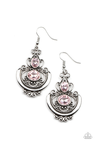 Paparazzi Accessories Unlimited Vacation - Pink Earrings 