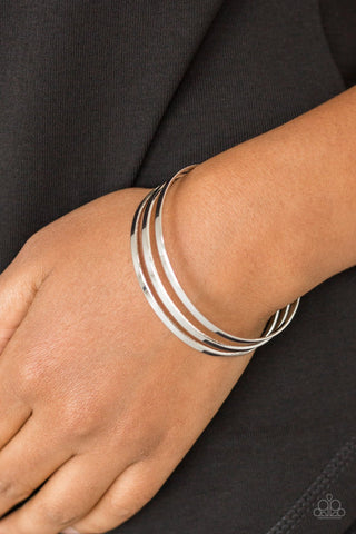 Paparazzi Accessories Street Sleek - Silver Bracelet 