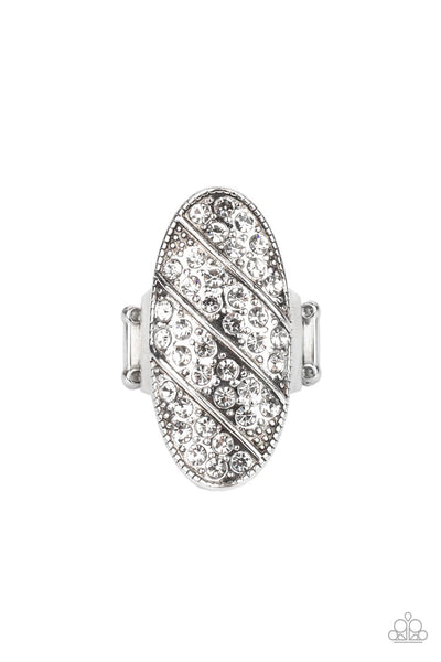 Paparazzi Accessories Galactic Glitz - White Ring