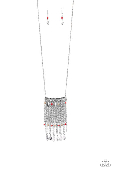 Paparazzi Accessories On The Fly - Multi Necklace & Earrings 