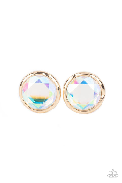 Paparazzi Accessories Double-Take Twinkle - Gold Earrings 