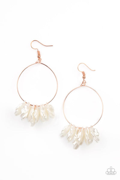 Paparazzi Accessories Sailboats and Seashells - Copper Earrings 