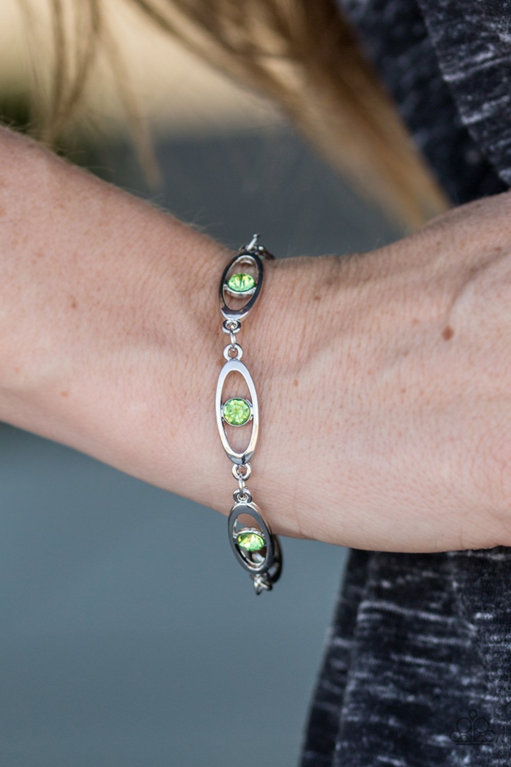 Paparazzi Accessories Starry Eyed Green Bracelet