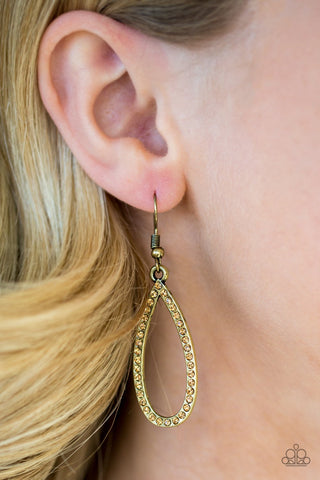 Paparazzi Accessories Twilight Shimmer Brass Earrings 