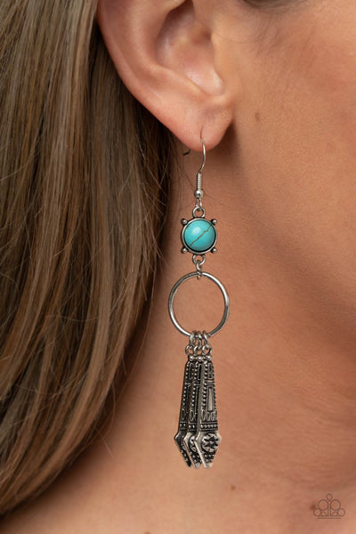 Paparazzi Accessories Prana Paradise - Blue Earrings