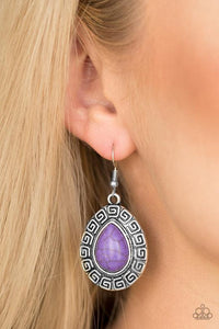 Paparazzi Accessories Tribal Tango - Purple Earrings 