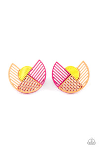 Paparazzi Accessories It’s Just An Expression - Pink Earrings