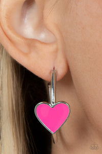 Paparazzi Accessories Kiss Up - Pink Earrings 