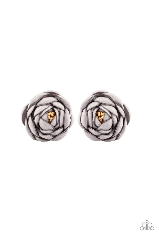 Paparazzi Accessories Bow Dapper In Dahlias- Silver Bow