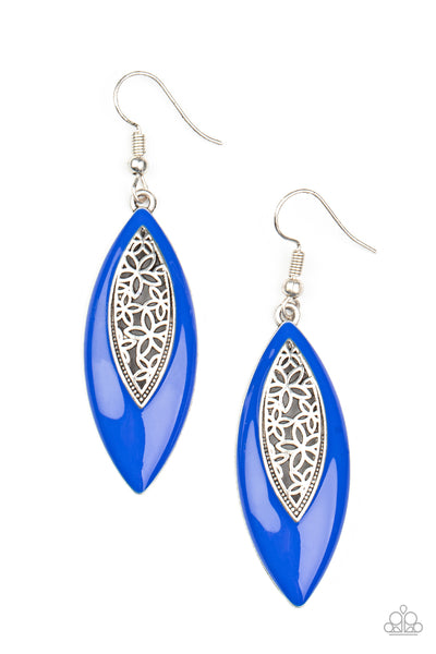 Paparazzi Accessories ​Venetian Vanity - Blue Earrings 