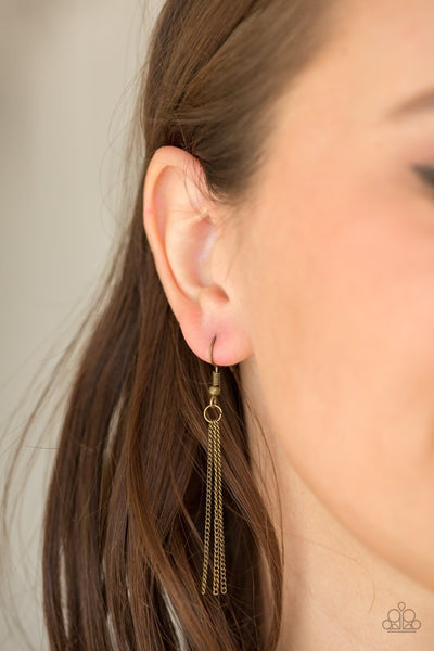 Paparazzi Accessories Seasonal Charm - Brass Necklace & Earrings 