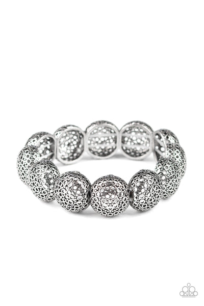 Paparazzi Accessories Obviously Ornate - Silver Bracelet 