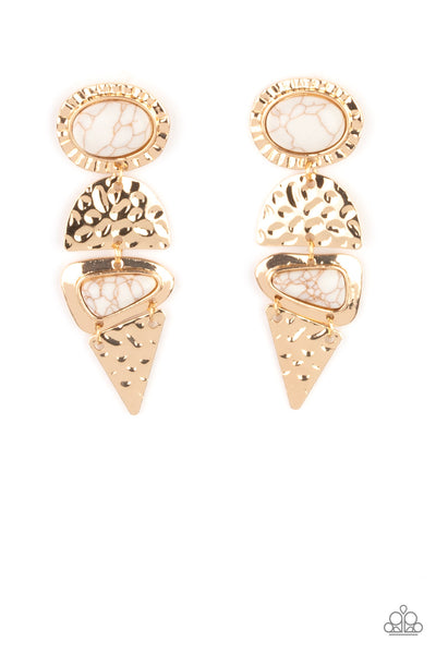 Paparazzi Accessories Earthly Extravagance - Gold Earrings